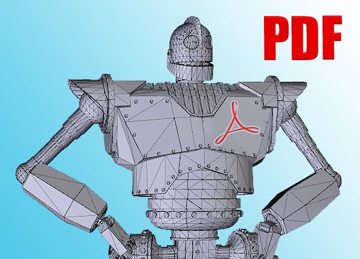 Как сделать PDF и 3D PDF в фотошопе